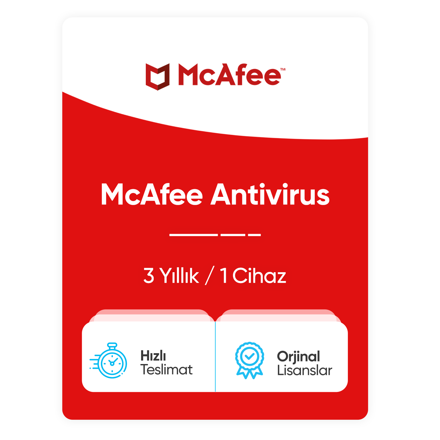 McAfee Total Protection Antivirüs – 2 Yıllık